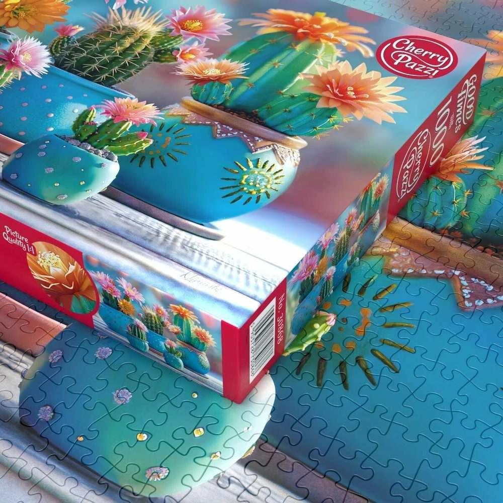 Nezatříděno CherryPazzi dėlionė Bloomy Cactus Fireworks 1000 det