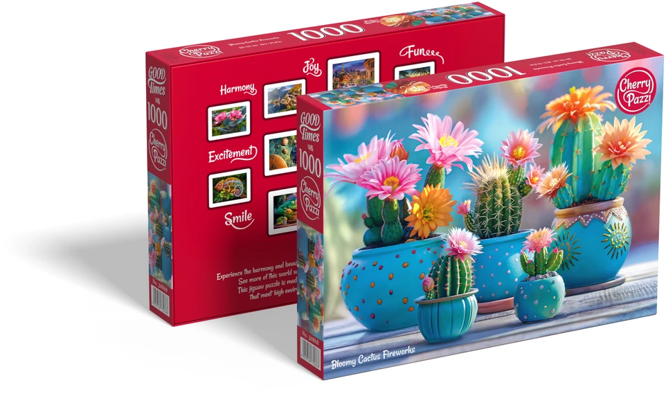 Nezatříděno CherryPazzi dėlionė Bloomy Cactus Fireworks 1000 det