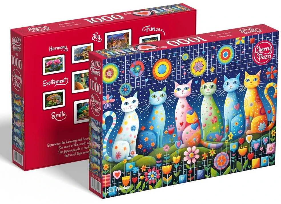 Cherry Pazzi CherryPazzi dėlionė Cute Whiskers 1000 det