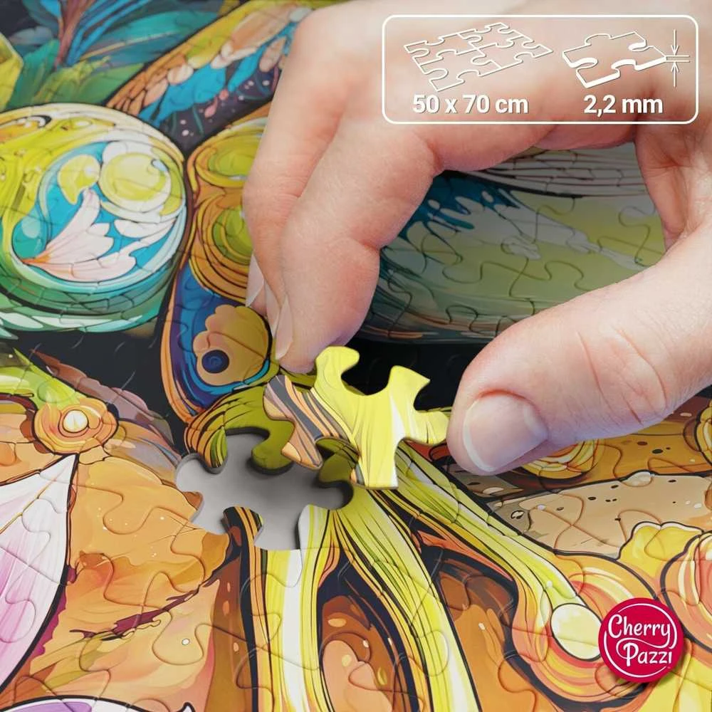 Cherry Pazzi CherryPazzi dėlionė Flower Power Frog1000 det