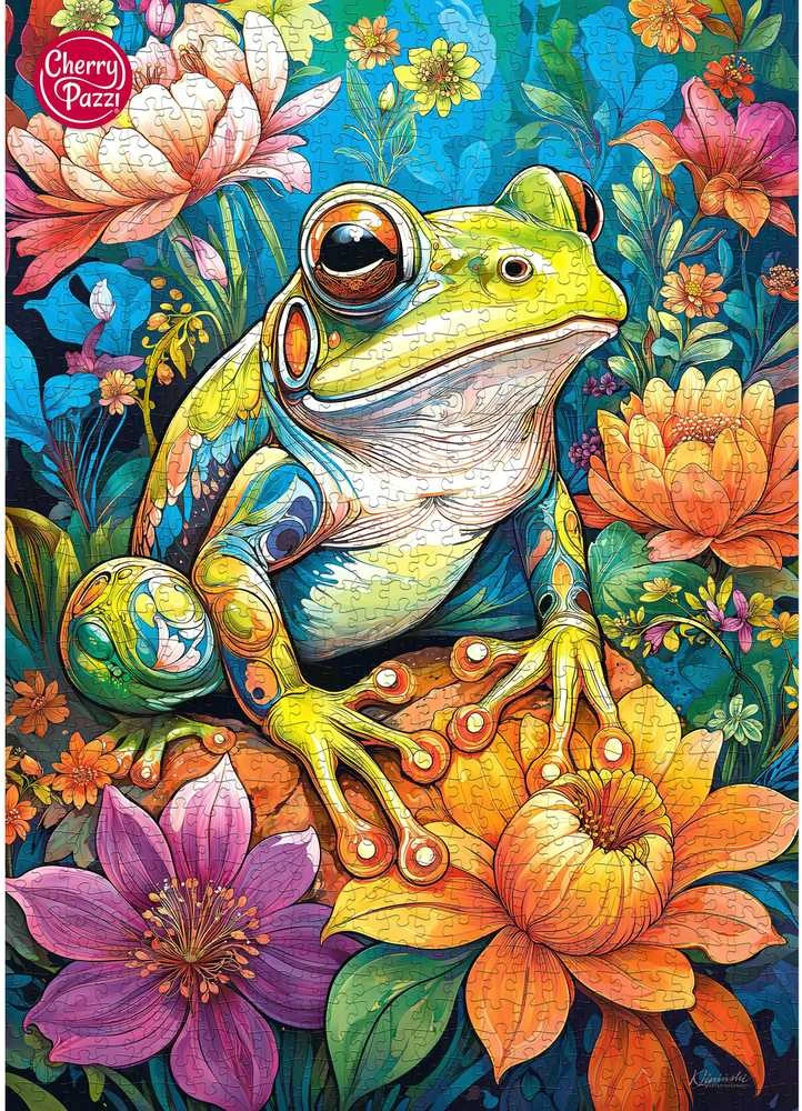 Cherry Pazzi CherryPazzi dėlionė Flower Power Frog1000 det