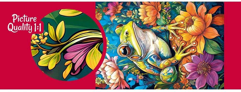 Cherry Pazzi CherryPazzi dėlionė Flower Power Frog1000 det