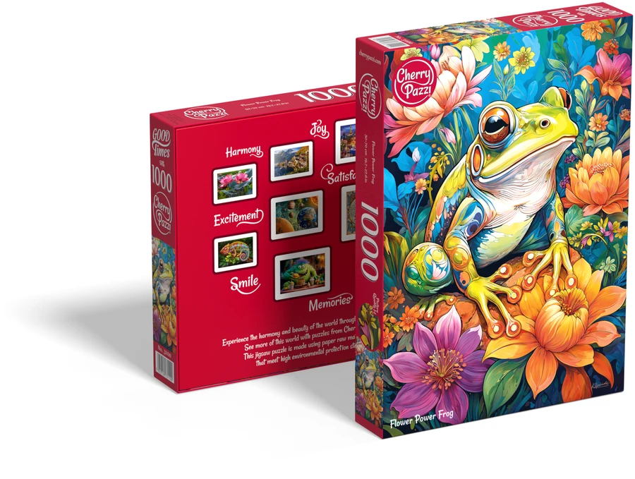Cherry Pazzi CherryPazzi dėlionė Flower Power Frog1000 det