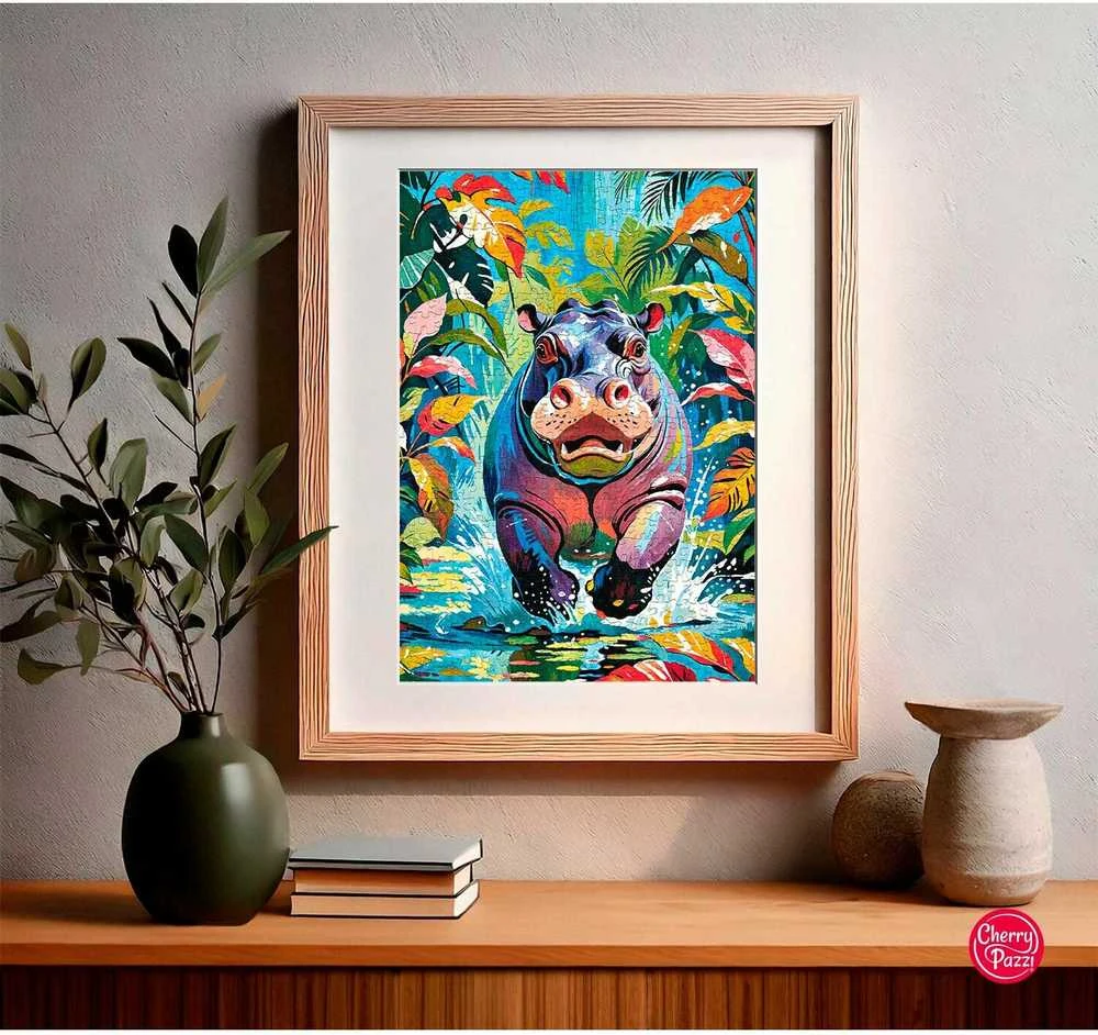 Cherry Pazzi CherryPazzi dėlionė Happy Hippo 500 det