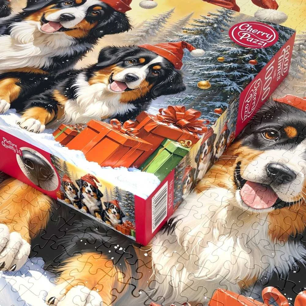 Platon CherryPazzi dėlionė Holiday Puppies 1000 det