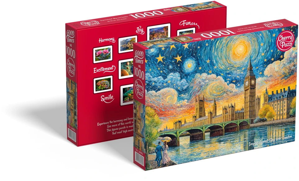 Nezatříděno CherryPazzi dėlionė Impressionist Sky over London 1000 det