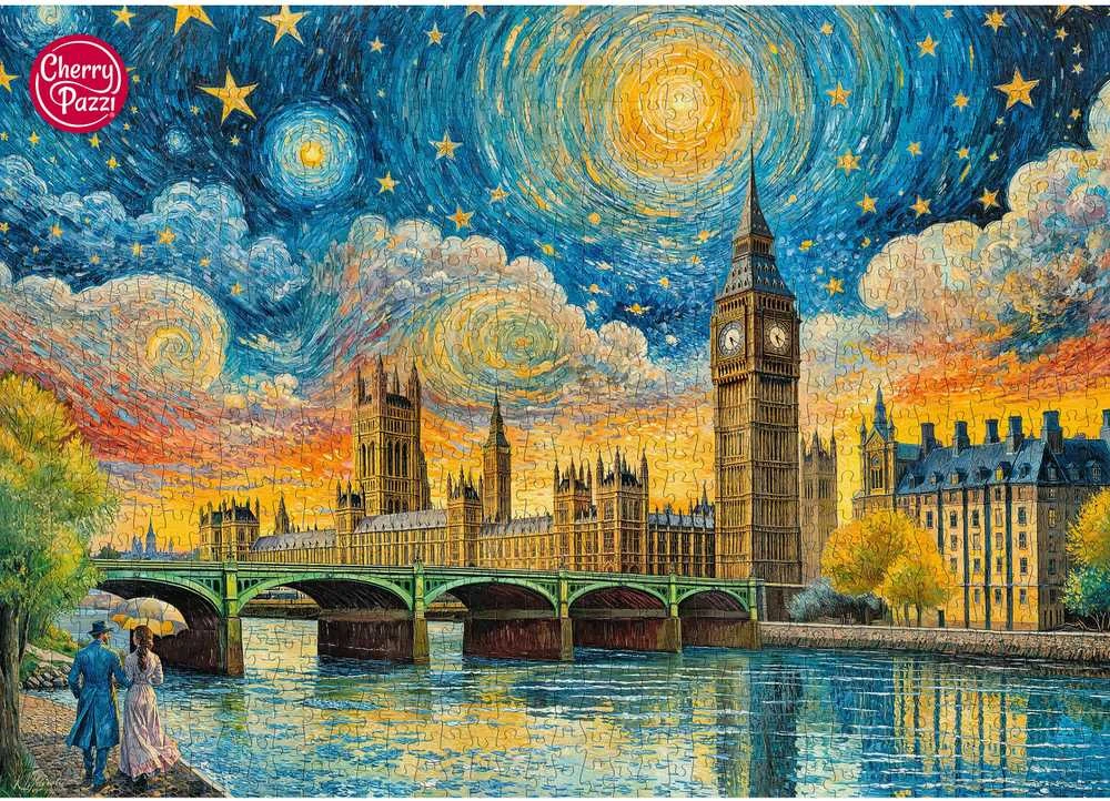Nezatříděno CherryPazzi dėlionė Impressionist Sky over London 1000 det