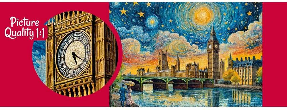 Nezatříděno CherryPazzi dėlionė Impressionist Sky over London 1000 det