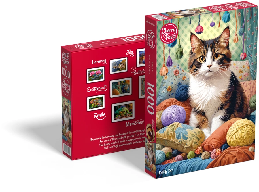 Cherry Pazzi CherryPazzi dėlionė Knitty Cat 1000 det