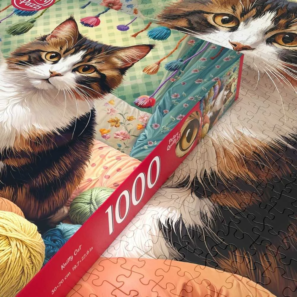 Cherry Pazzi CherryPazzi dėlionė Knitty Cat 1000 det