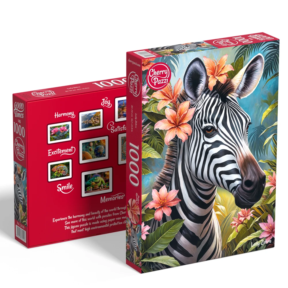 Platon CherryPazzi dėlionė Lady Zebra 1000 det