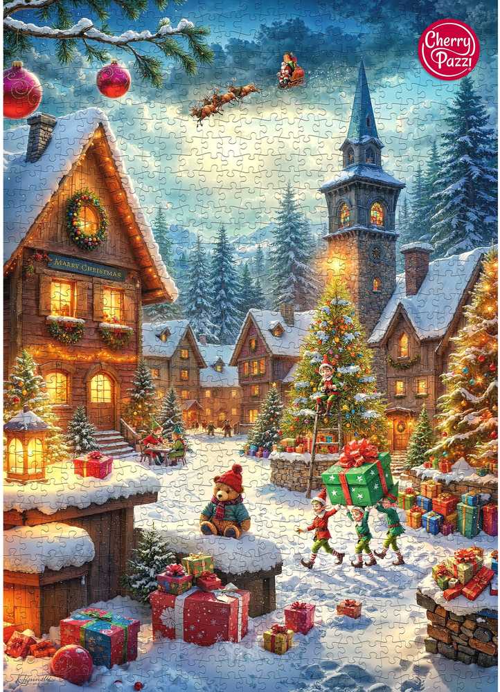 CherryPazzi dėlionė Santas Helpers 1000 det