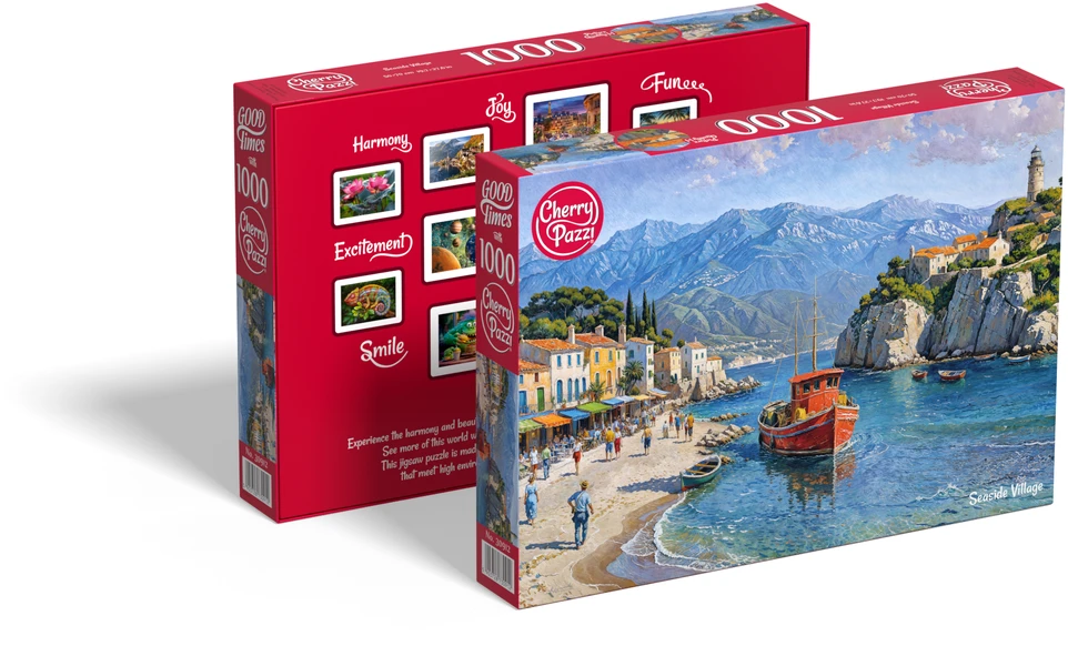 Cherry Pazzi CherryPazzi dėlionė Seaside Village 1000 det