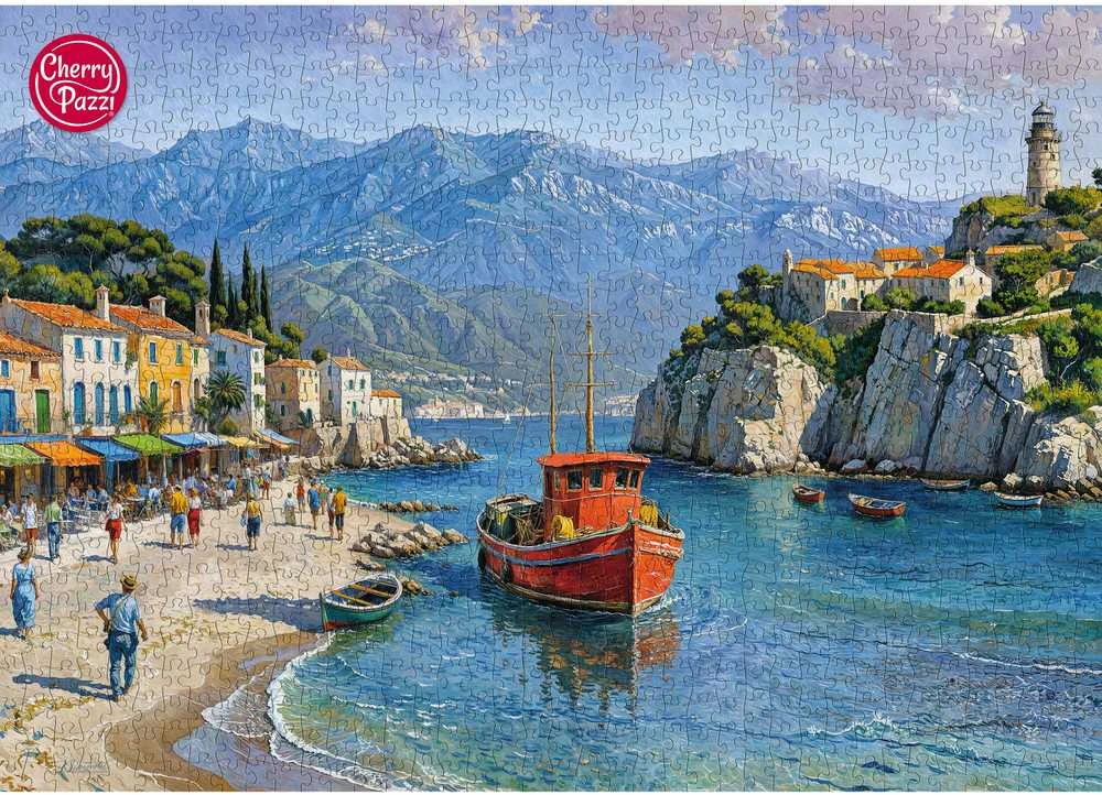 Cherry Pazzi CherryPazzi dėlionė Seaside Village 1000 det
