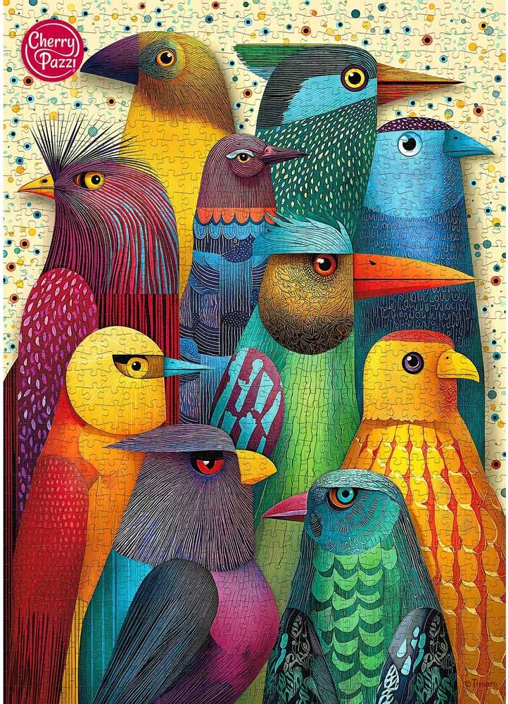 Dėlionė Nezatříděno CherryPazzi Birds Club 1000 det