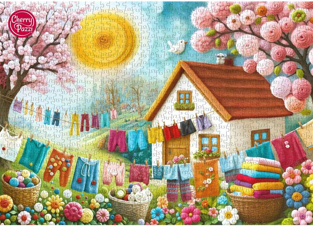 Dėlionė CherryPazzi Woollen Meadow 1000 det
