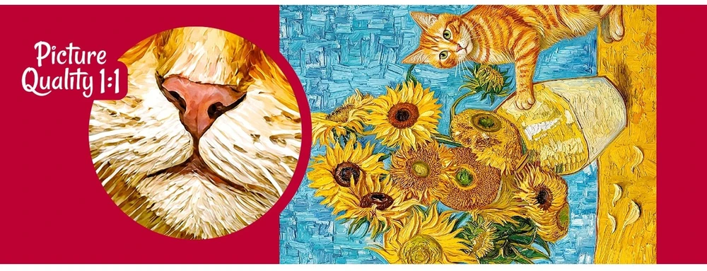 Dėlionė TIMARO SP. Z O.O. CherryPazzi Cat & Art 1000 det