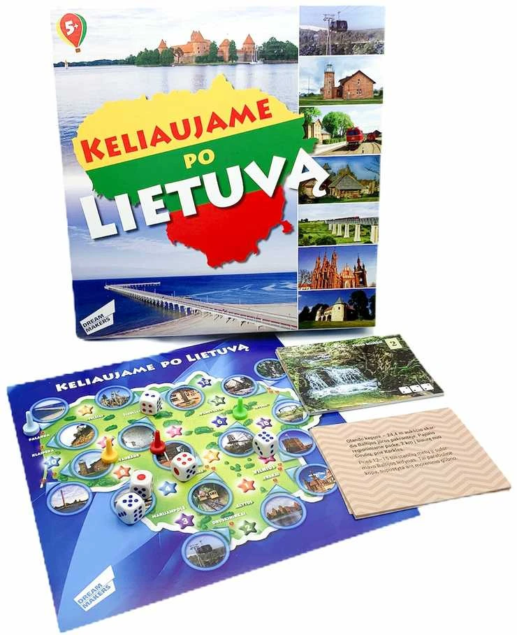 Dream makers stalo žaidimas Keliaujame po Lietuvą