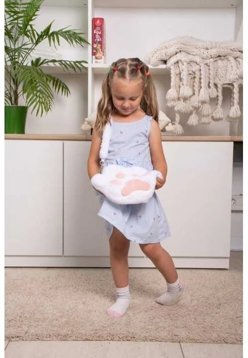 Fancy minkštas vaikiškas rankinukas Pėdutė 27 cm