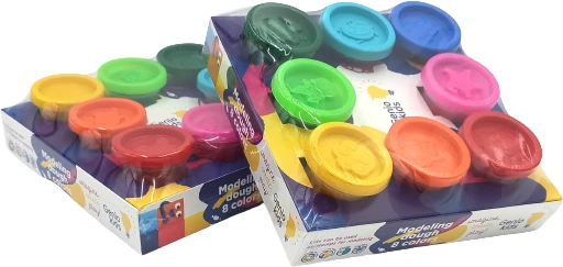 GENIO KIDS Natūralus plastilinas - modelinas, 8 spalvos