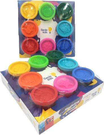 GENIO KIDS Natūralus plastilinas - modelinas, 8 spalvos