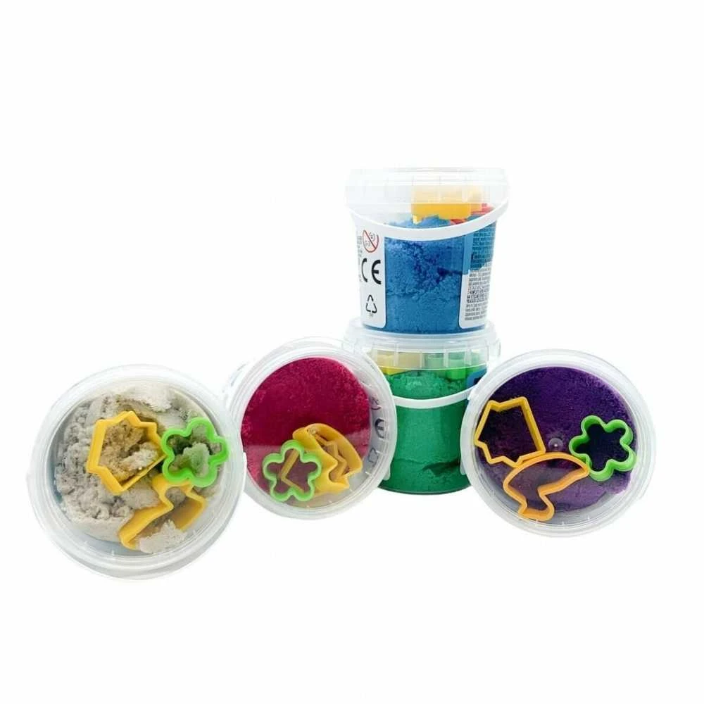 Genio kids išmanusis smėlis rinkinys 5 spalvos, 750 g