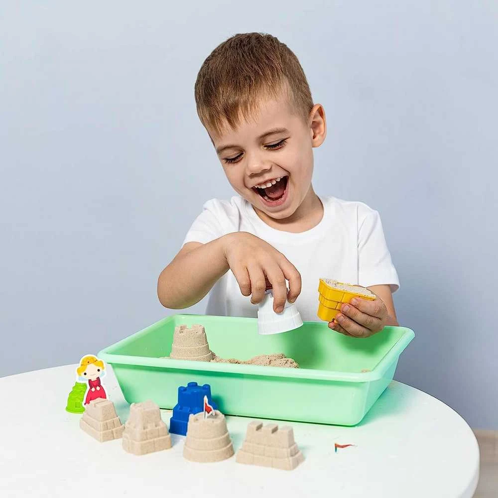 Genio kids rinkinys išmanusis smėlis Pasakų pilis su formelėmis, 1kg
