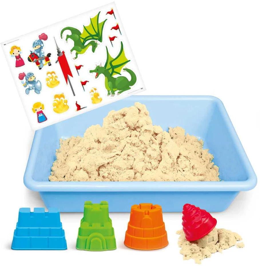 Genio kids rinkinys išmanusis smėlis Pasakų pilis su formelėmis, 1kg