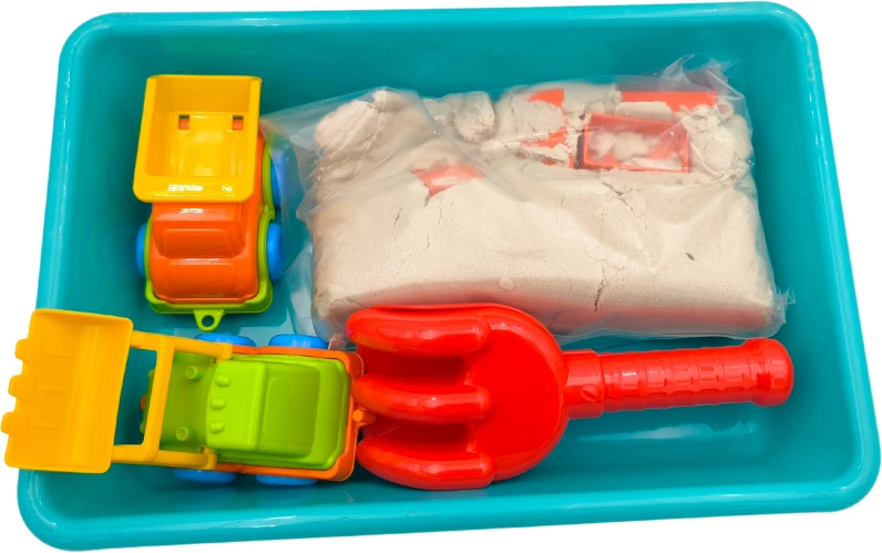 Genio kids rinkinys išmanusis smėlis su smėliadėže Big Construction 1kg