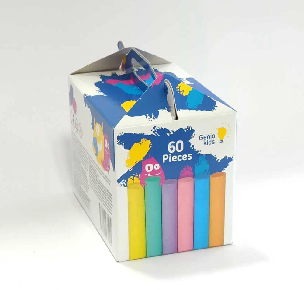 Genio Kids Spalvotos piešimo kreidelės 60 vnt