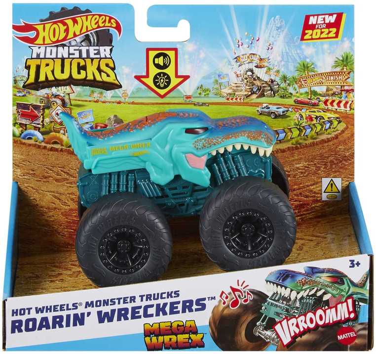 HOT WHEELS MONSTER TRUCK automobilis Roarin Wreckers Tiger Shaker CU