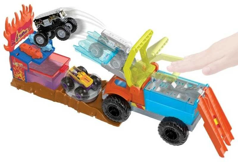 HOT WHEELS MONSTER TRUCK automobilių paleidimo arena