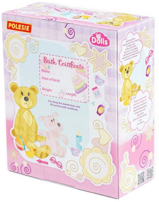 Wader Kūdikis lėlė Lovely Baby Doll 24 cm su gydytojo rinkiniu Polesie