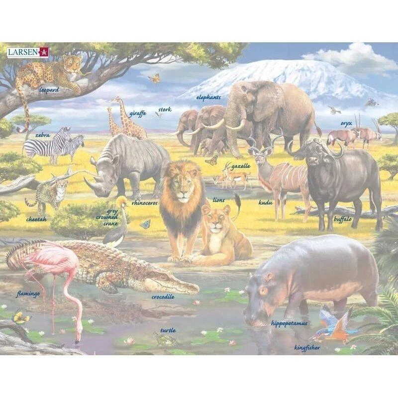 LARSEN Dėlionė rėmelyje Savana 43 det.
