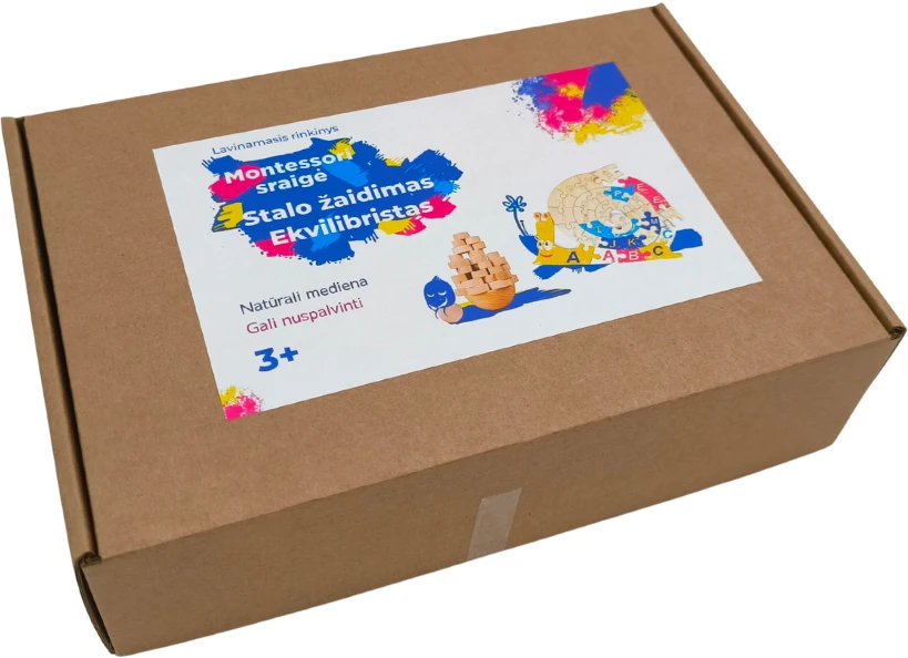 Lavinamsis rinkinys Montessori sraigė ir Ekvilibristas