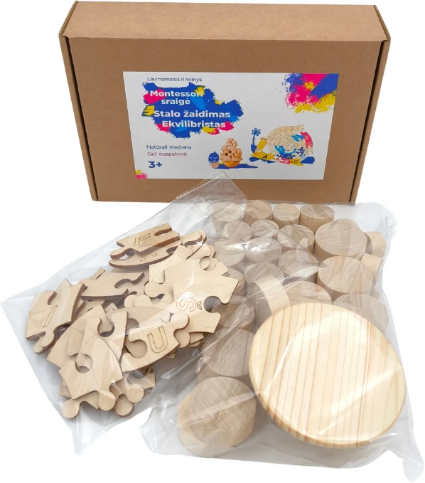 Lavinamsis rinkinys Montessori sraigė ir Ekvilibristas