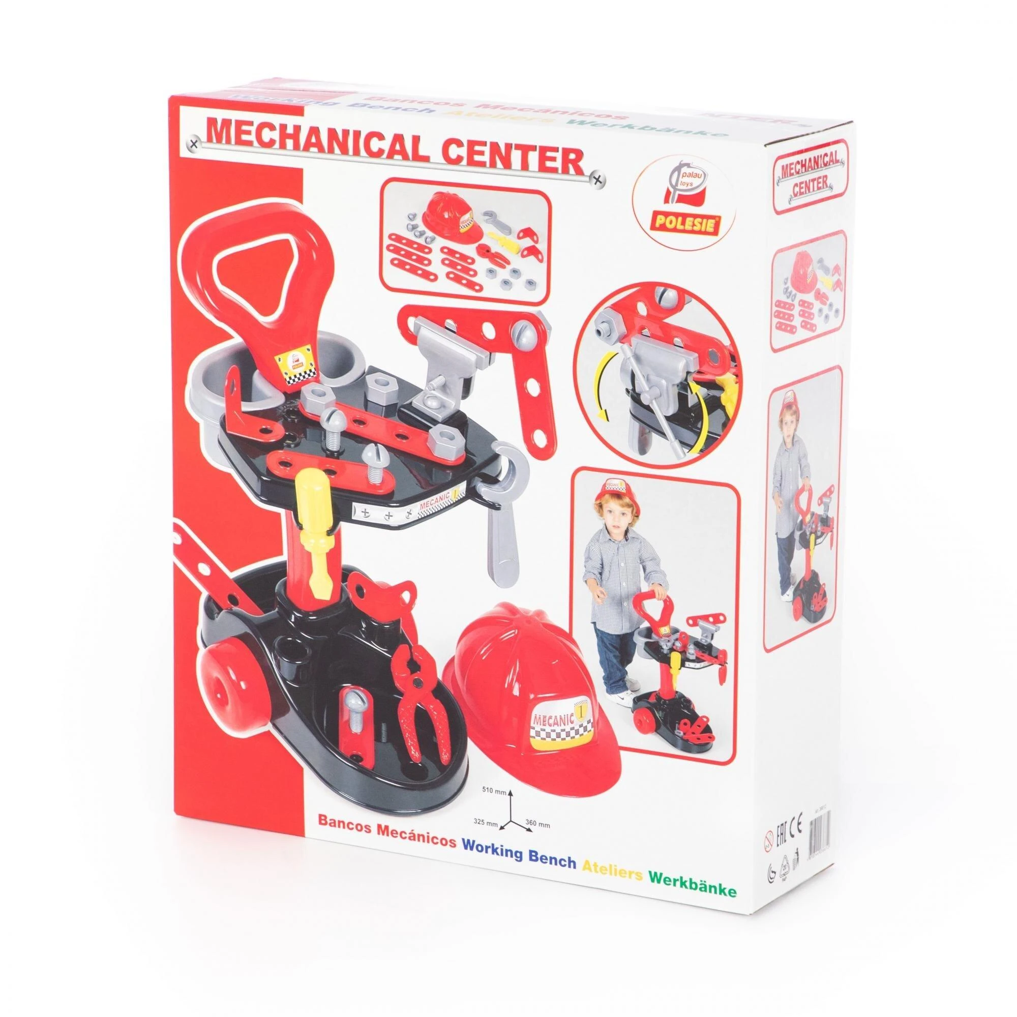 Mechaniko rinkinys su vėžimėliu ir priedais Polesie