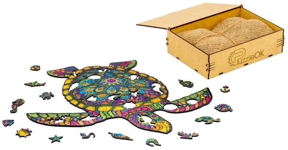 PUZZLEOK medinė dėlionė Vėžlys 68 det