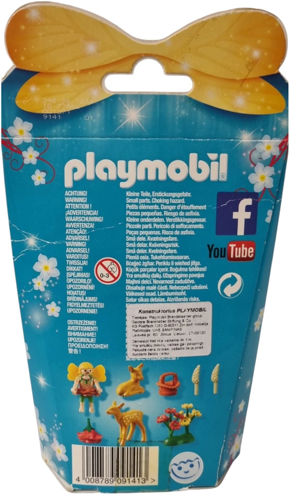 PLAYMOBIL Fairies, Mažoji fėja su elniukais (pažeista pakuotė)