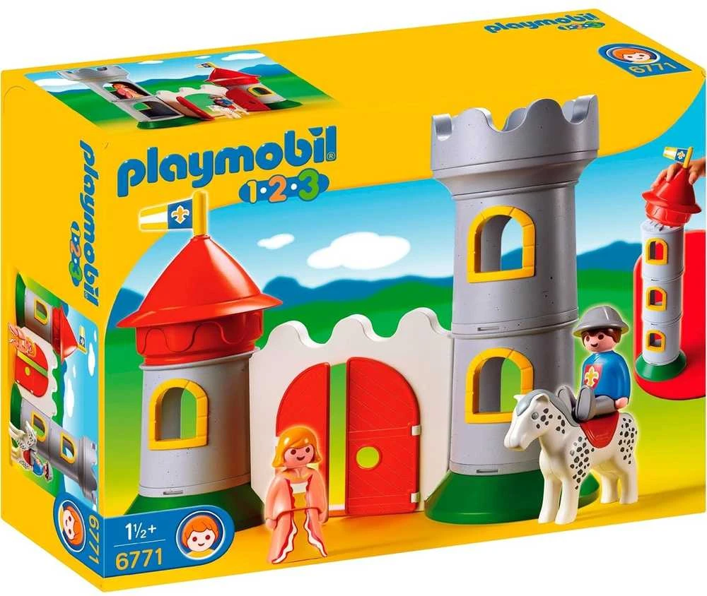 PLAYMOBIL konstruktorius My First 1.2.3. Knight's Castle (pažeista pakuotė)