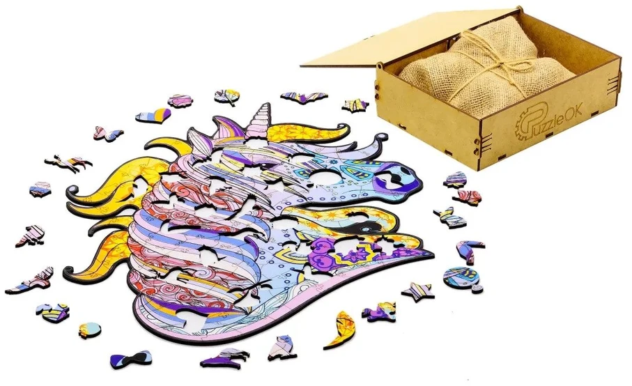 PUZZLEOK medinė dėlionė Vienaragis 148 det