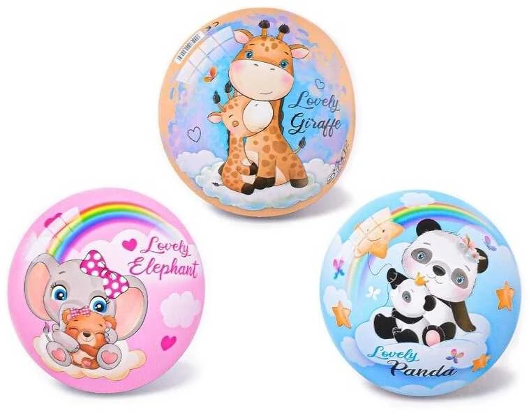 Hero STAR kamuolys Giraffe Elephant Panda 23 cm