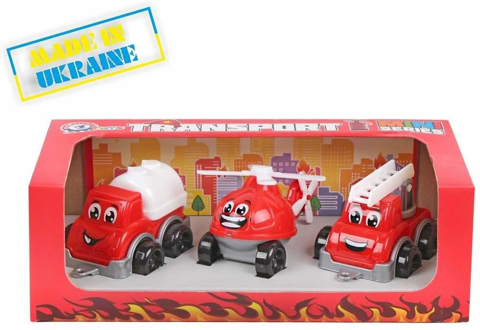 Technok mini gaisrinės transporto rinkinys 3 vnt 6153