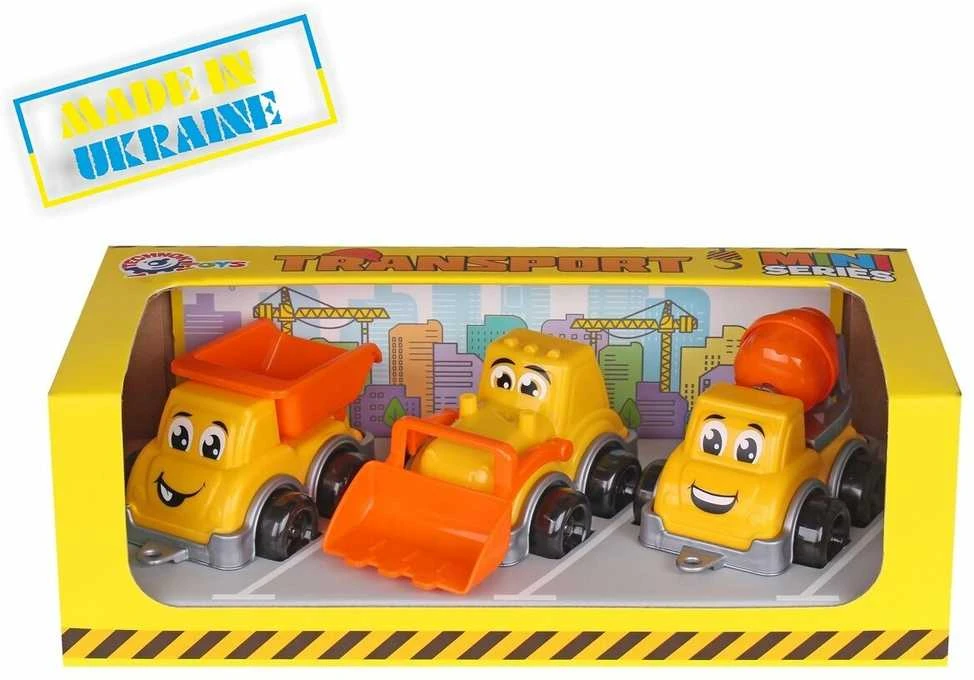 Technok mini statybos transporto rinkinys 3 vnt