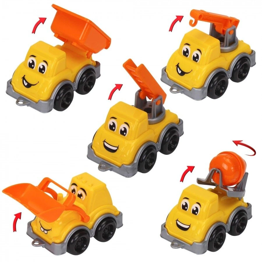 Technok mini transporto priemonių rinkinys 5 vnt