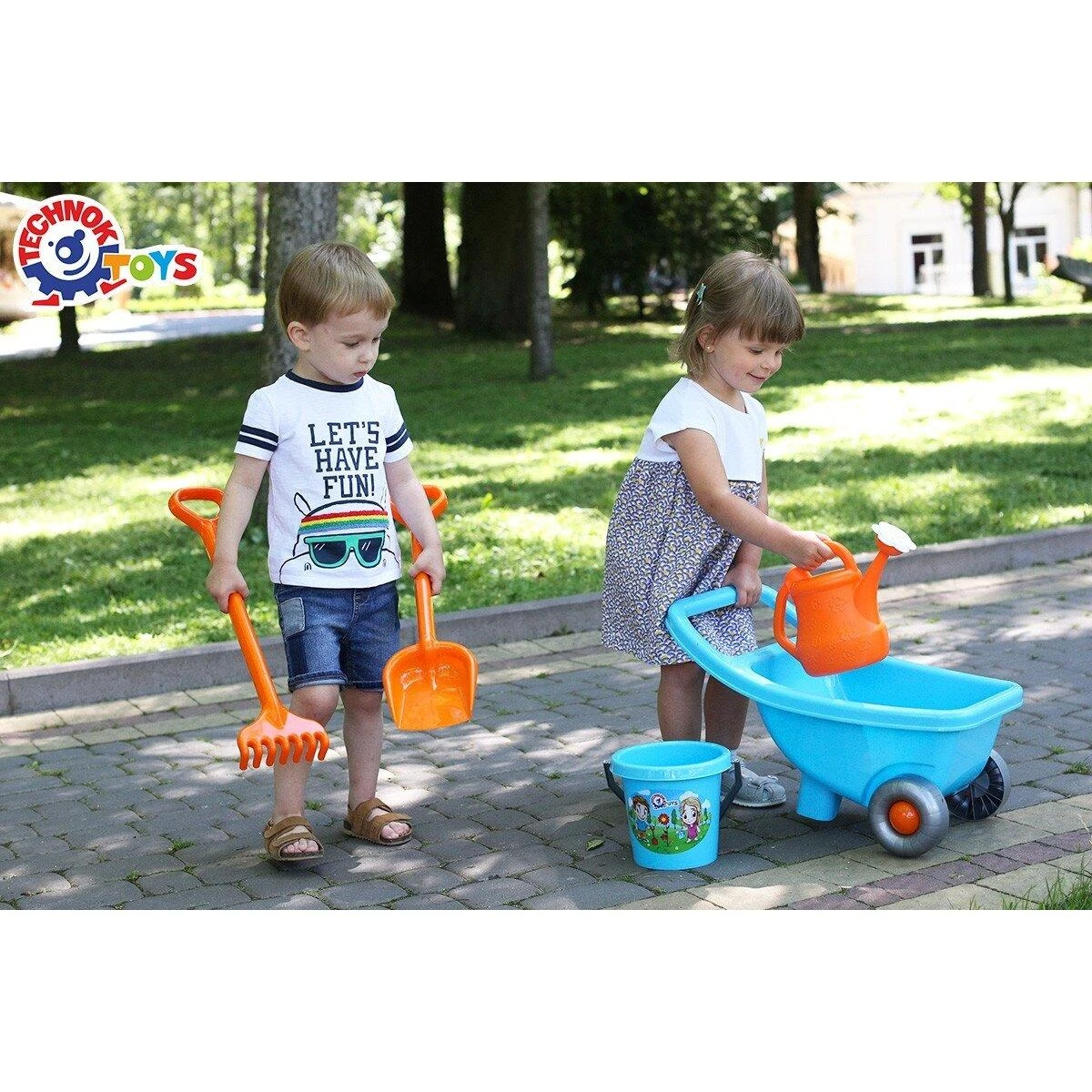 Technok sodininko rinkinys su karučiu 4265