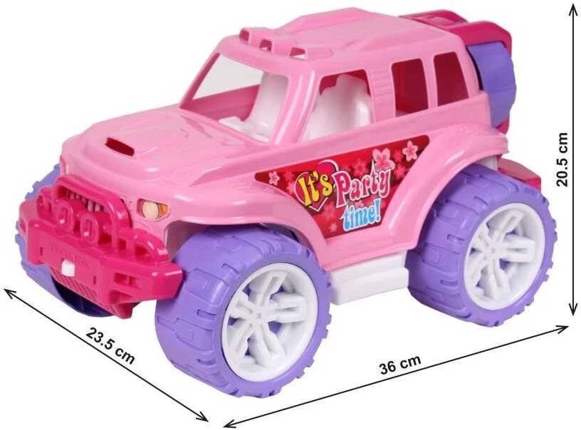 Technok Visureigis Jeep rausvos spalvos