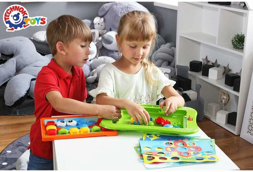 Technok žaidimas Mozaika 26 detalės ir 10 trafaretų
