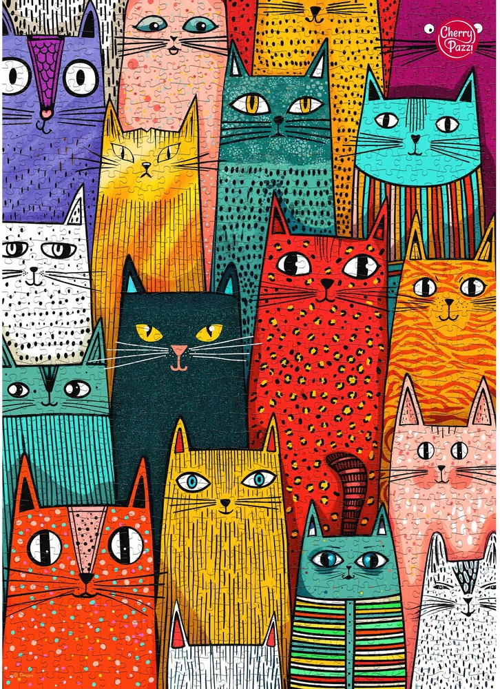 TIMARO SP. Z O.O. CherryPazzi dėlionė Cats Rule the World 1000 det