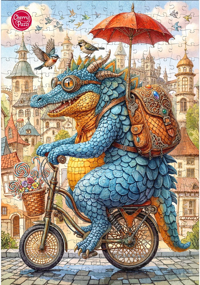 TIMARO SP. Z O.O. CherryPazzi dėlionė Cutie on Wheels 300 det